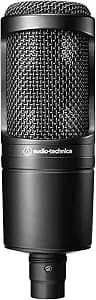 Audio-Technica AT2020 Cardioid Condenser Studio XLR Microphone, Ideal for Project/Home Studio Applications,Black