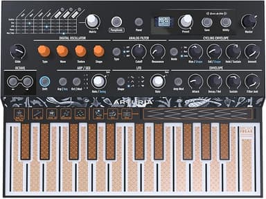 Arturia - MicroFreak Synthesizer Keyboard - 25-Key Hybrid Synth with PCB Keyboard, Wavetable & Digital Oscillators, Analog Filters